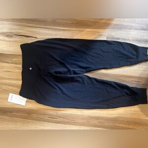 NWT black Lululemon Align HR Joggers, size 12!